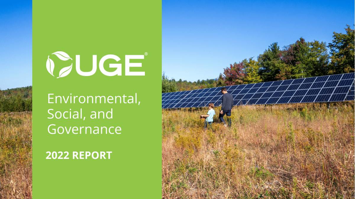 Read more about the article UGE Releases 2022 Environmental, Social, and Governance Report